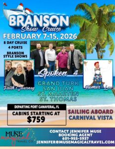 2026 Cruise with Homer Lee & Spoken 4 Quartette 